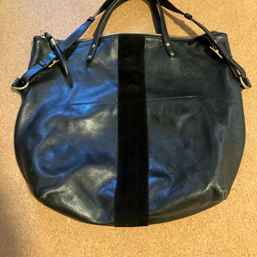 Kempton and co leather and suede bag